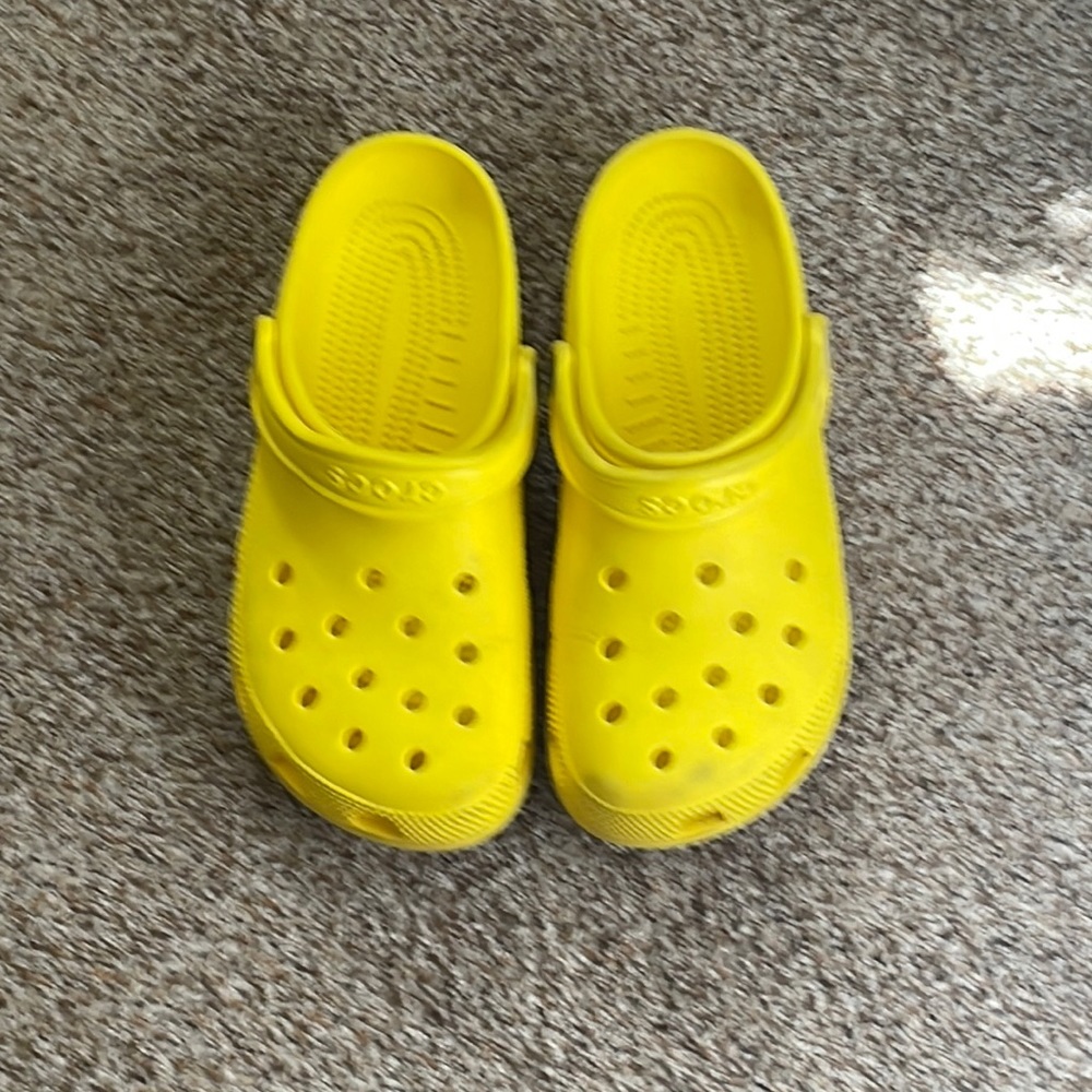 yellow crocs